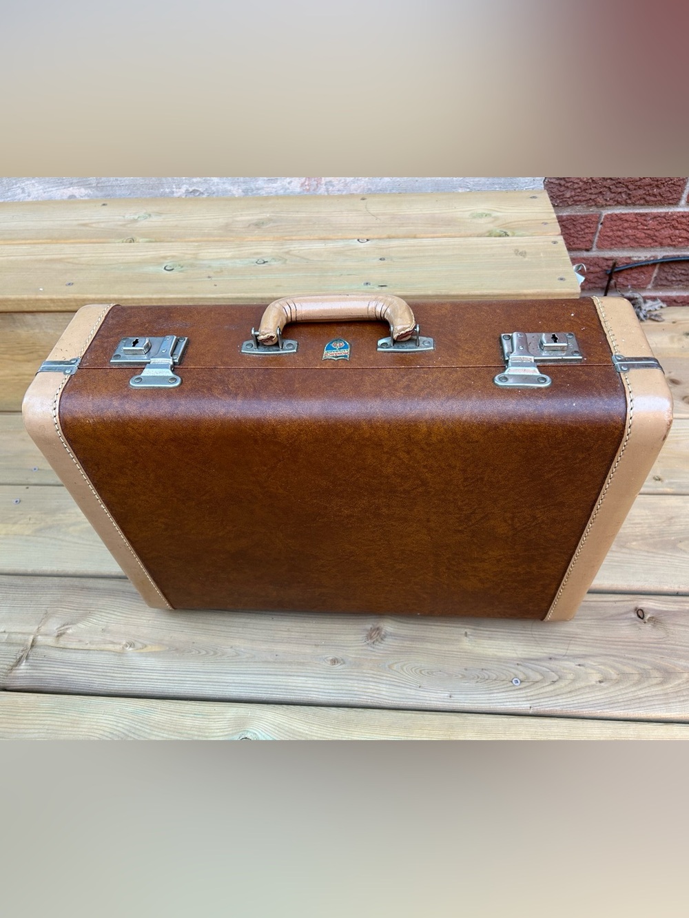 Vintage Monarch Suitcase Luggage